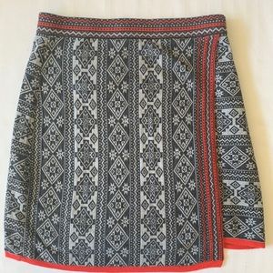 Krimson Klover Faux Wrap Skirt, Size M